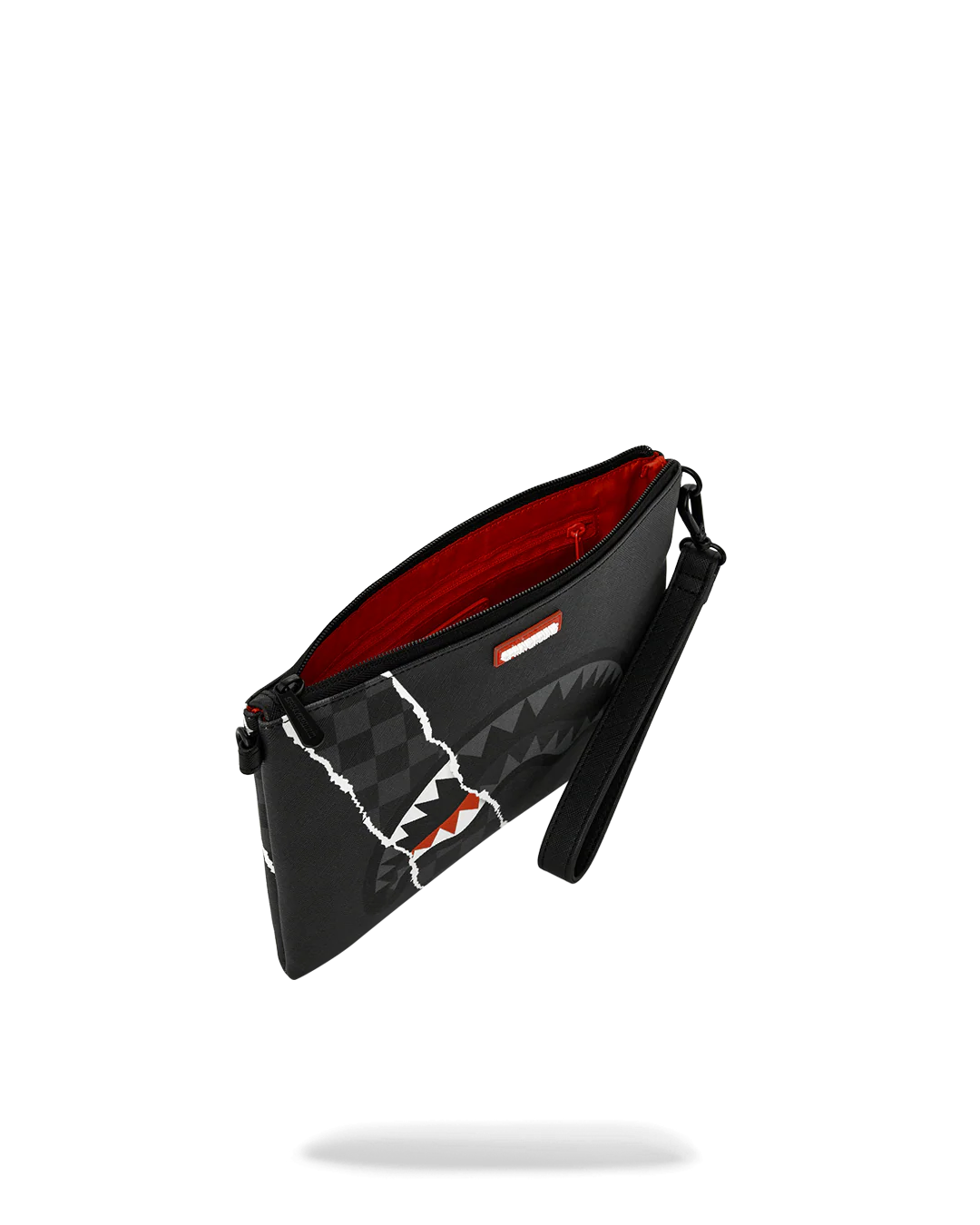  Sprayground CENTER RIP REVEALING GRAY CHECK CROSSOVER CLUTCH