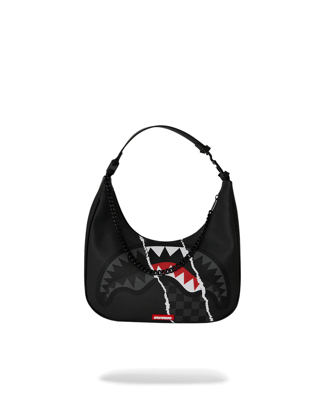 Bag Sprayground CENTER RIP REVEALING GRAY CHECK HANDBAG