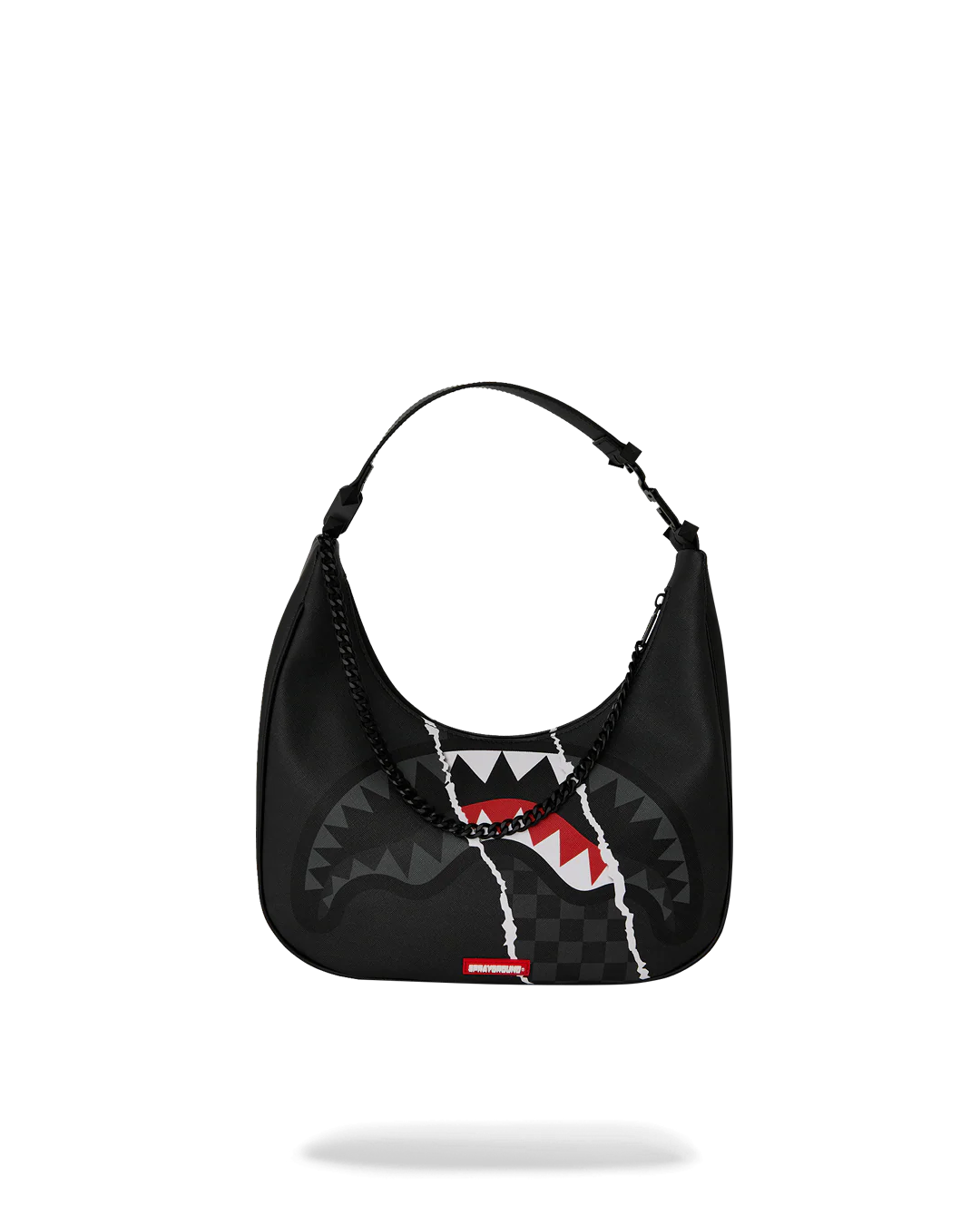 Bag Sprayground CENTER RIP REVEALING GRAY CHECK HANDBAG