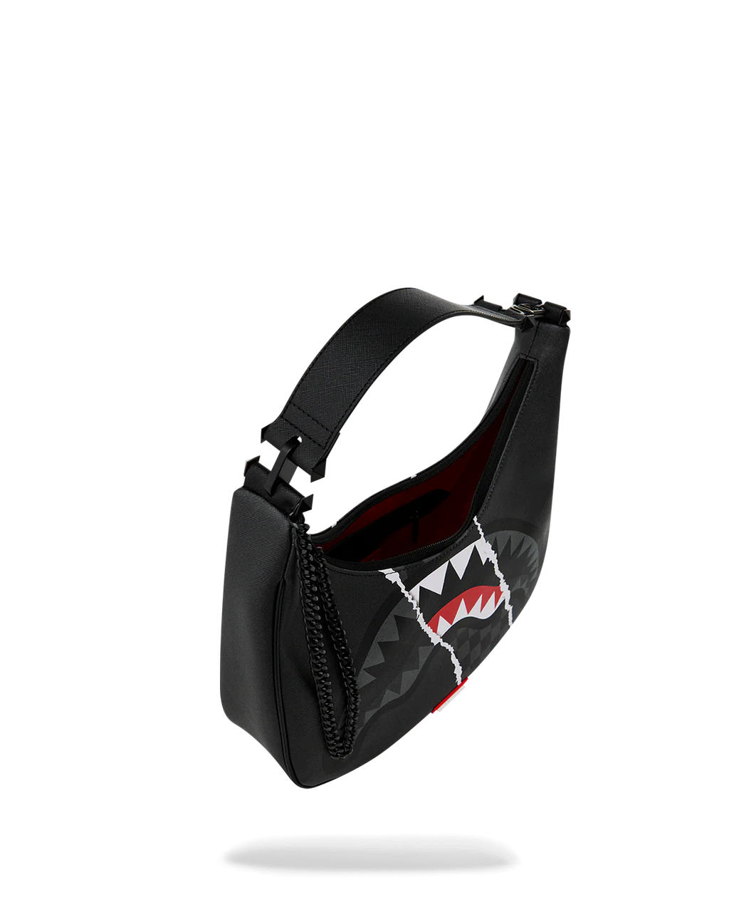 Bag Sprayground CENTER RIP REVEALING GRAY CHECK HANDBAG