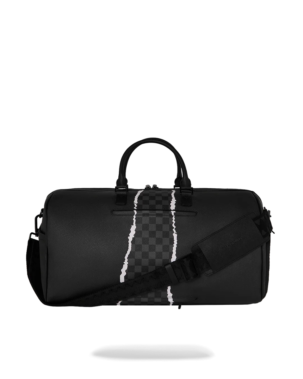  Sprayground CENTER RIP REVEALING GRAY CHECK MINI DUFFLE