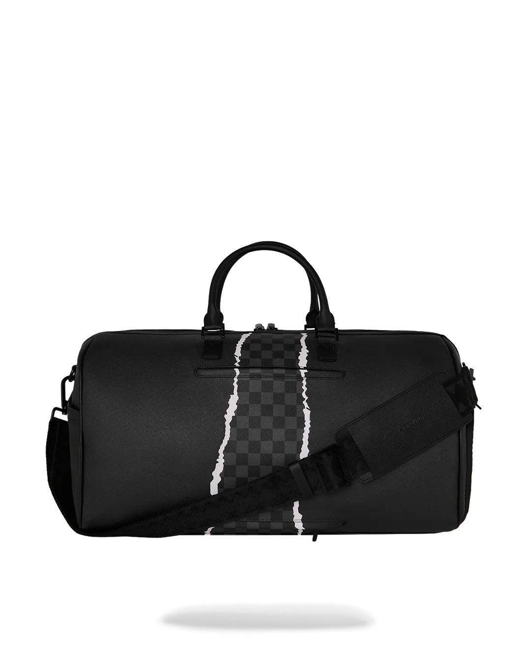  Sprayground CENTER RIP REVEALING GRAY CHECK MINI DUFFLE