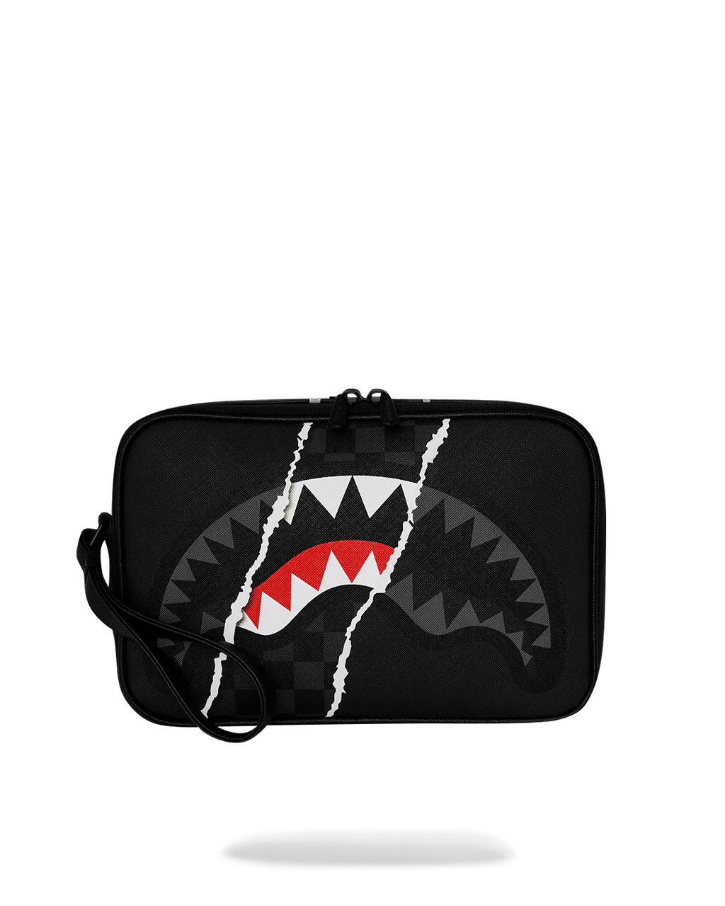  Sprayground CENTER RIP REVEALING GRAY CHECK TOILETRY BRICK