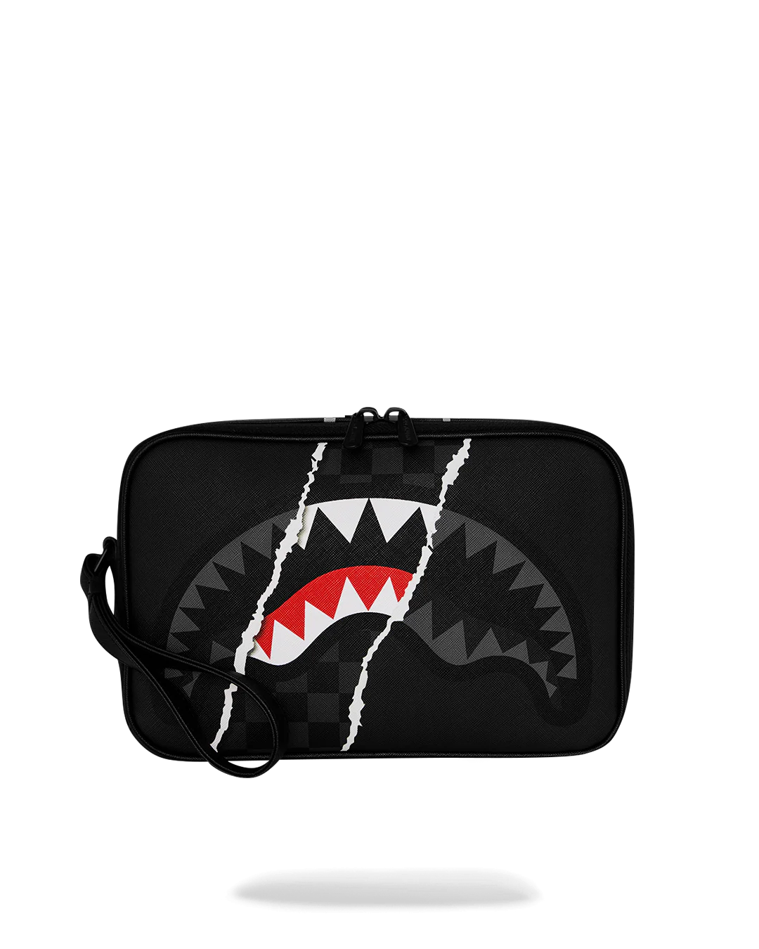  Sprayground CENTER RIP REVEALING GRAY CHECK TOILETRY BRICK