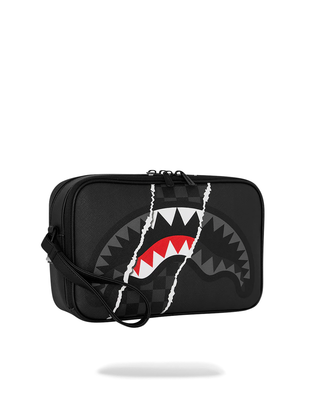  Sprayground CENTER RIP REVEALING GRAY CHECK TOILETRY BRICK