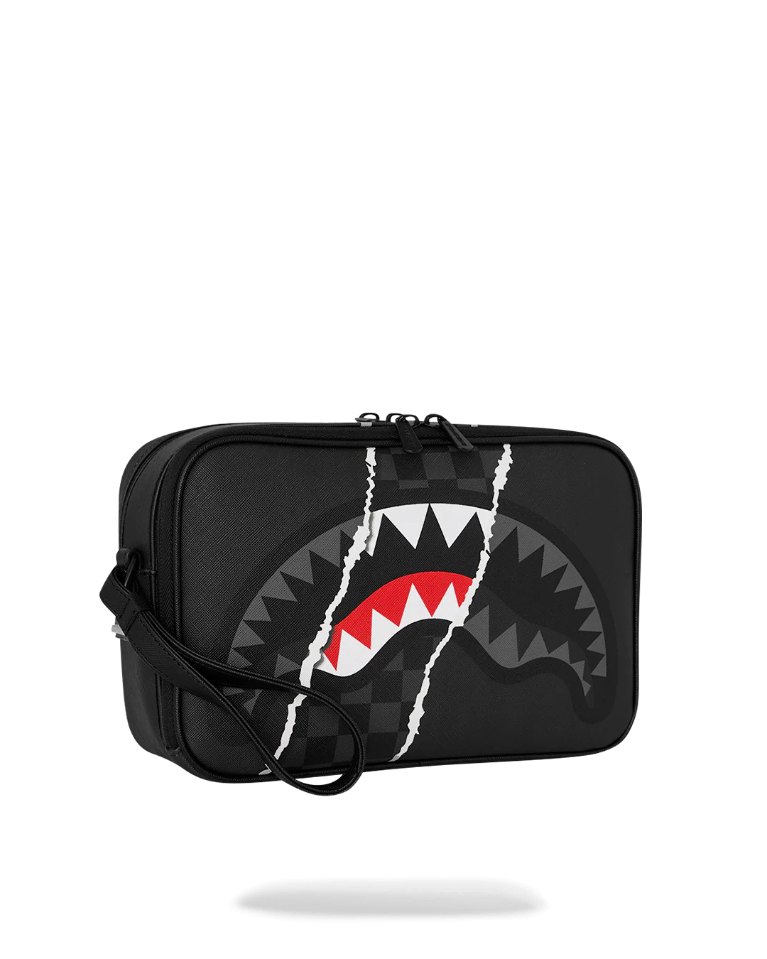  Sprayground CENTER RIP REVEALING GRAY CHECK TOILETRY BRICK