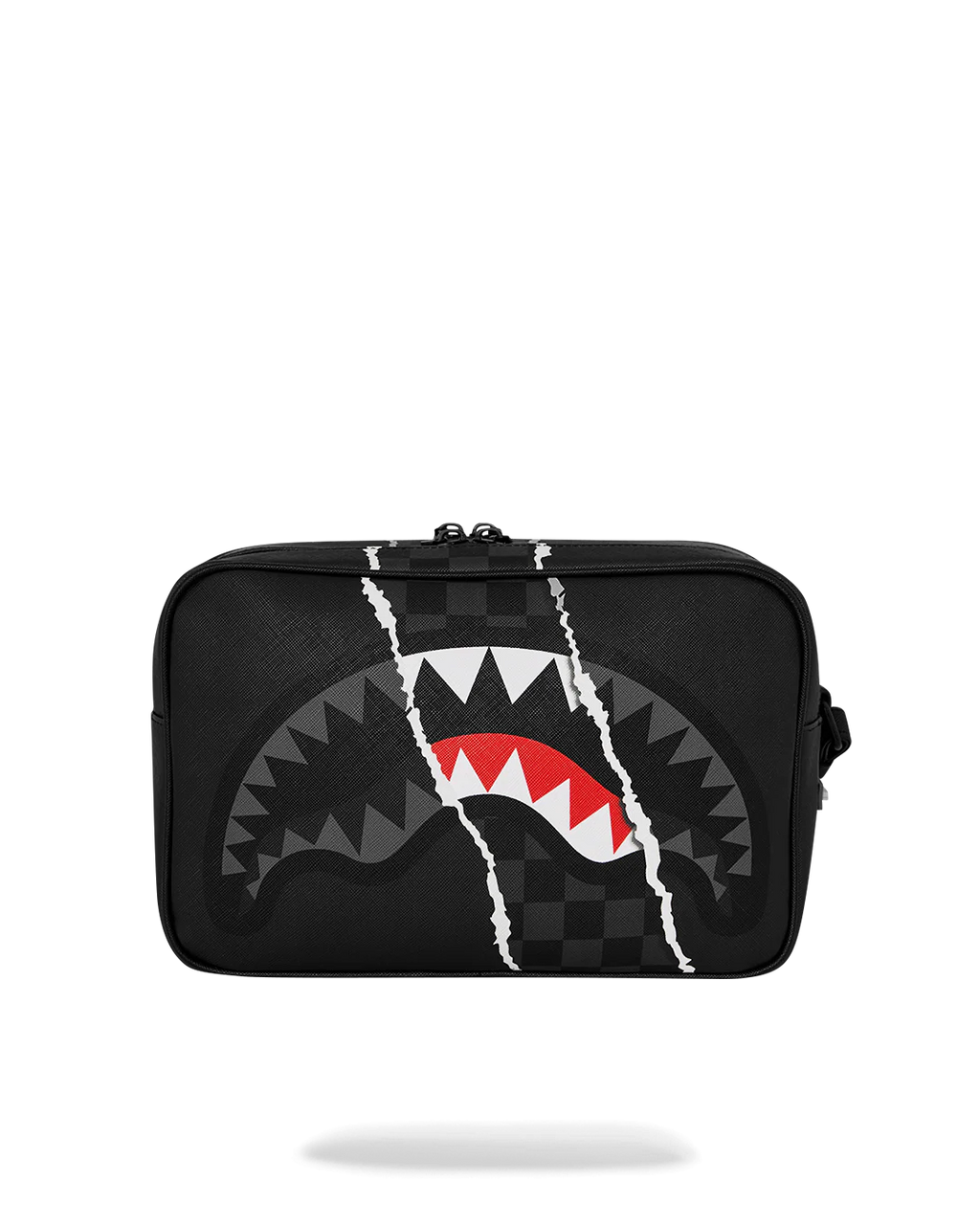  Sprayground CENTER RIP REVEALING GRAY CHECK TOILETRY BRICK