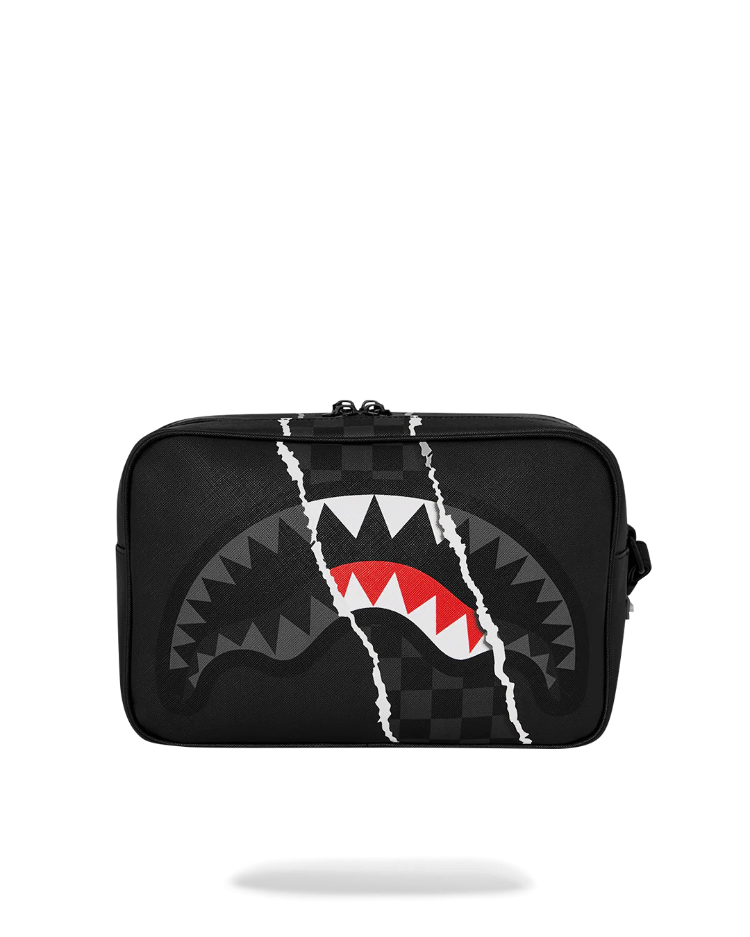  Sprayground CENTER RIP REVEALING GRAY CHECK TOILETRY BRICK