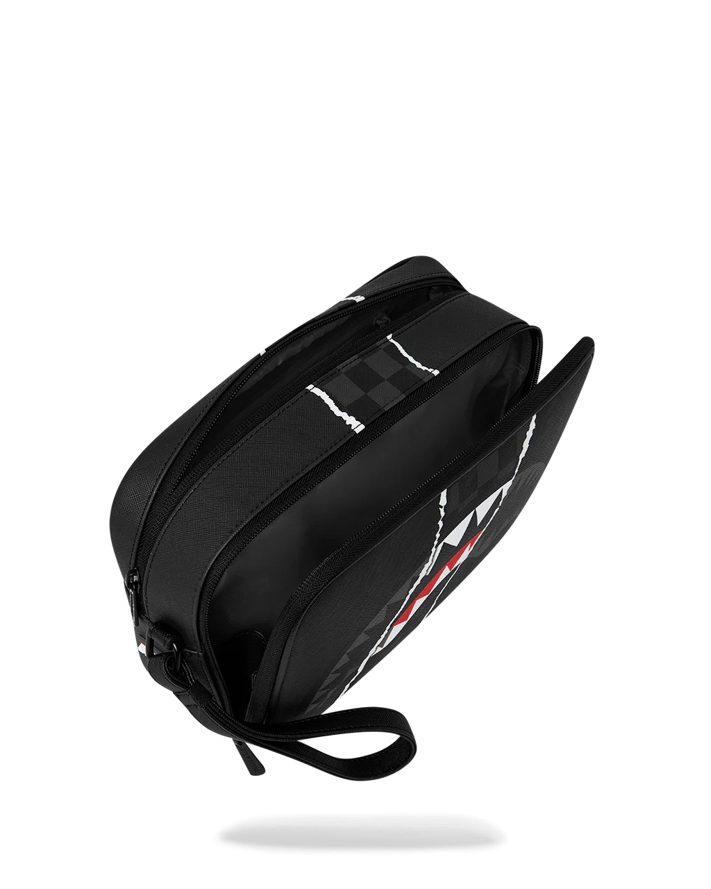  Sprayground CENTER RIP REVEALING GRAY CHECK TOILETRY BRICK