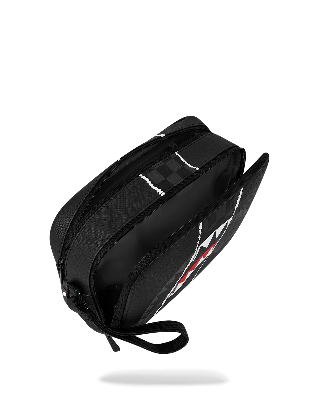  Sprayground CENTER RIP REVEALING GRAY CHECK TOILETRY BRICK