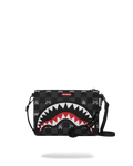 Pochette Sprayground GRAY PEEKING CHARACTER CHECK CROSSBODY POUCHETTE