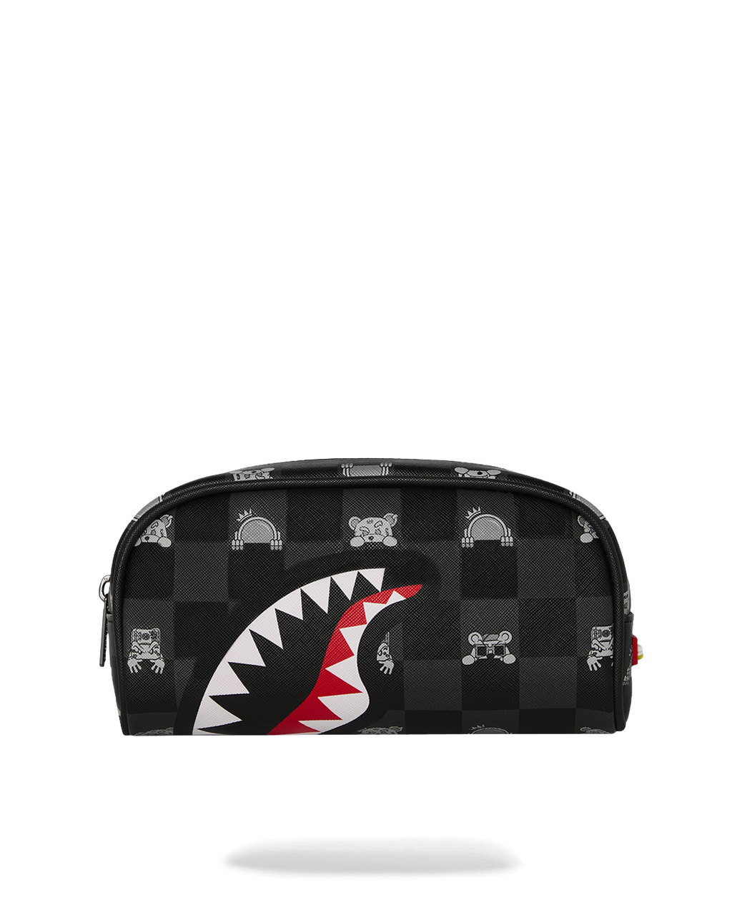 Pochette Sprayground GRAY PEEKING CHARACTER CHECK PENCIL POUCH