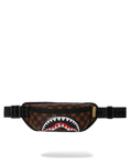 Marsupio Sprayground SHARKS IN PARIS WTF BUBBLE BROWN CHECK CROSSBODY