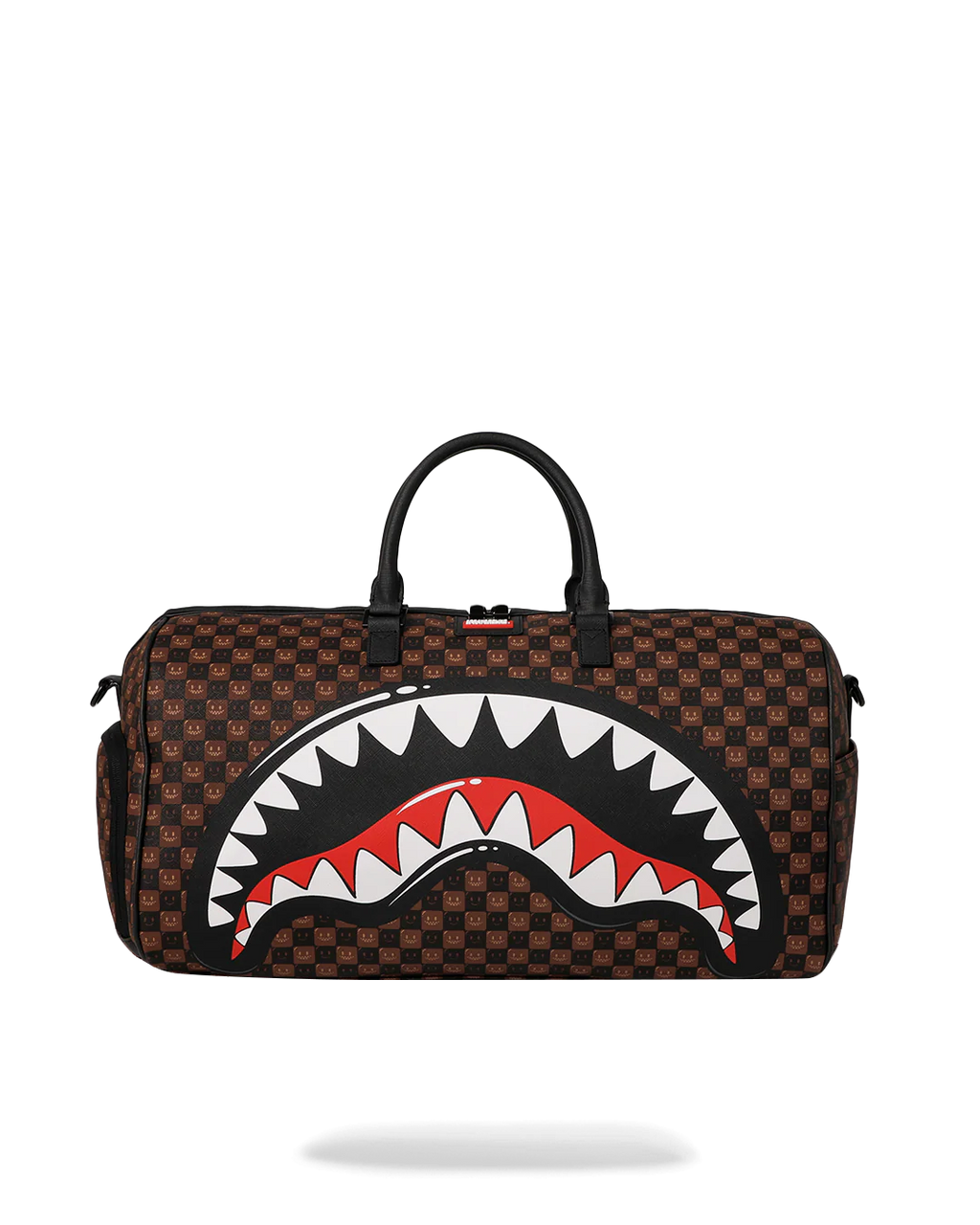 Bag Sprayground SHARKS IN PARIS WTF BUBBLE BROWN CHECK DUFFLE