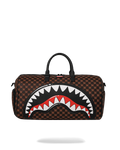 Bag Sprayground SHARKS IN PARIS WTF BUBBLE BROWN CHECK DUFFLE