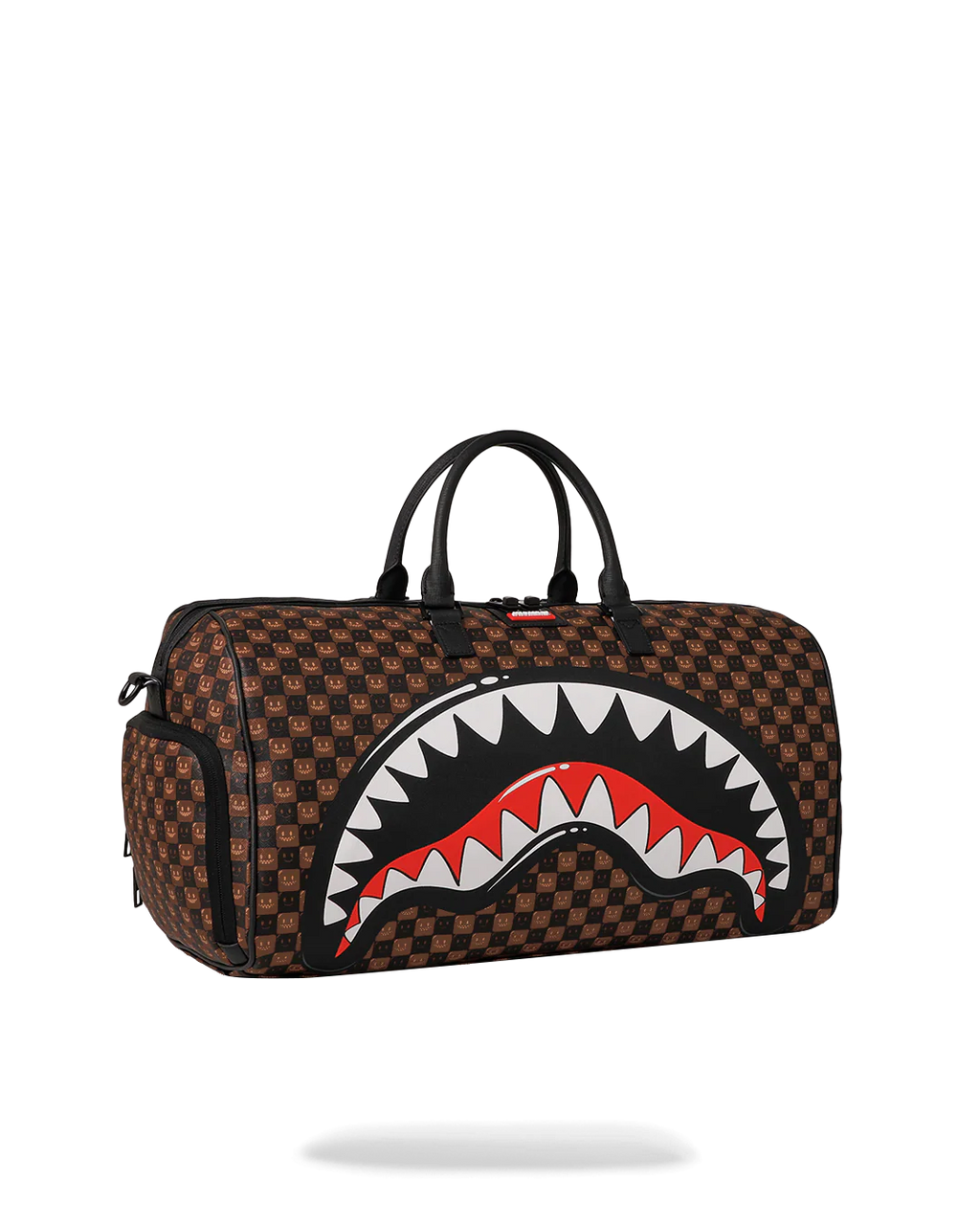 Bag Sprayground SHARKS IN PARIS WTF BUBBLE BROWN CHECK DUFFLE