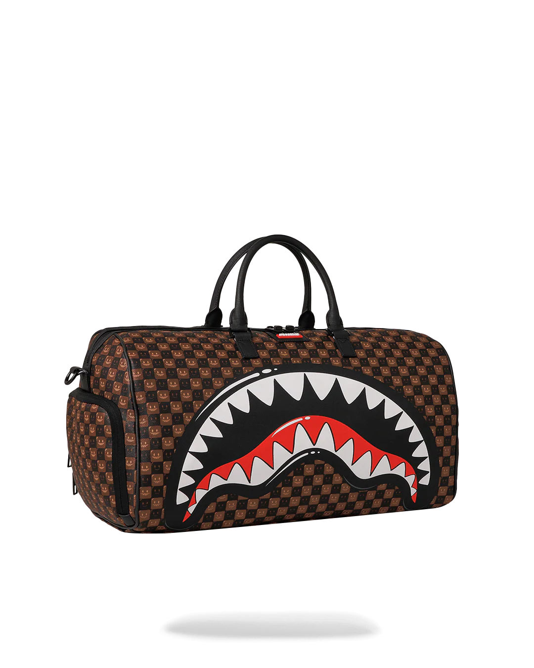 Bag Sprayground SHARKS IN PARIS WTF BUBBLE BROWN CHECK DUFFLE
