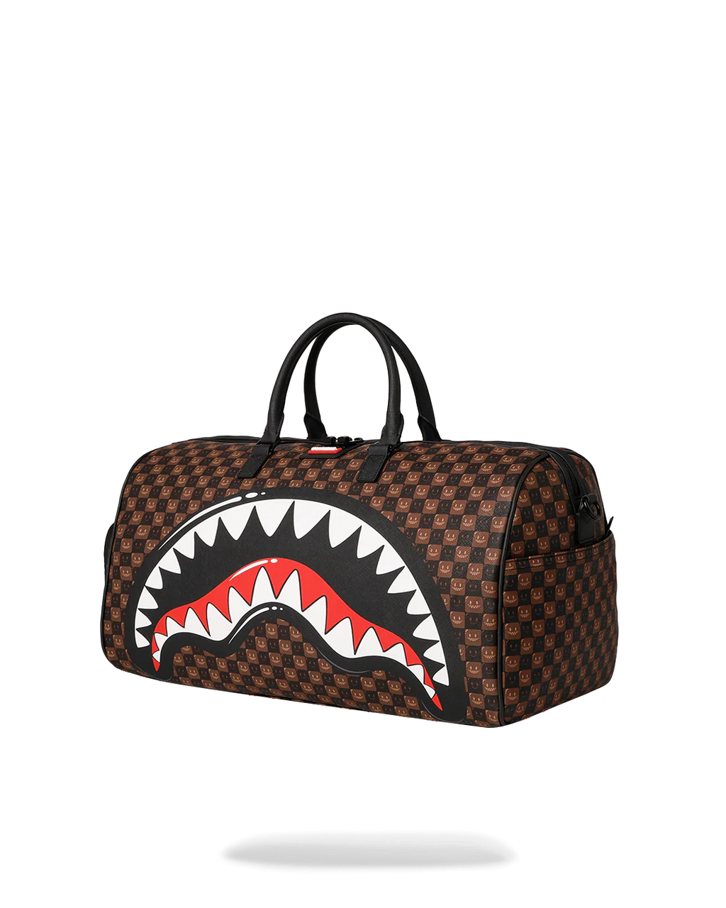 Bag Sprayground SHARKS IN PARIS WTF BUBBLE BROWN CHECK DUFFLE