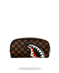 Pochette e beauty Sprayground SHARKS IN PARIS WTF BUBBLE BROWN CHECK POUCH