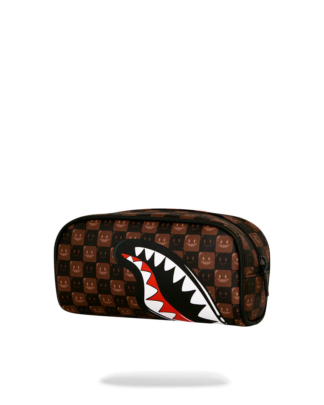 Pochette e beauty Sprayground SHARKS IN PARIS WTF BUBBLE BROWN CHECK POUCH