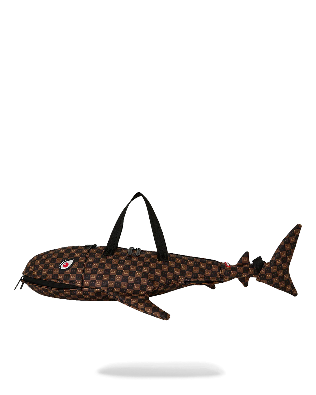 Borsa Sprayground SHARKS IN PARIS WTF BUBBLE BROWN CHECK SHARK DUFFLE