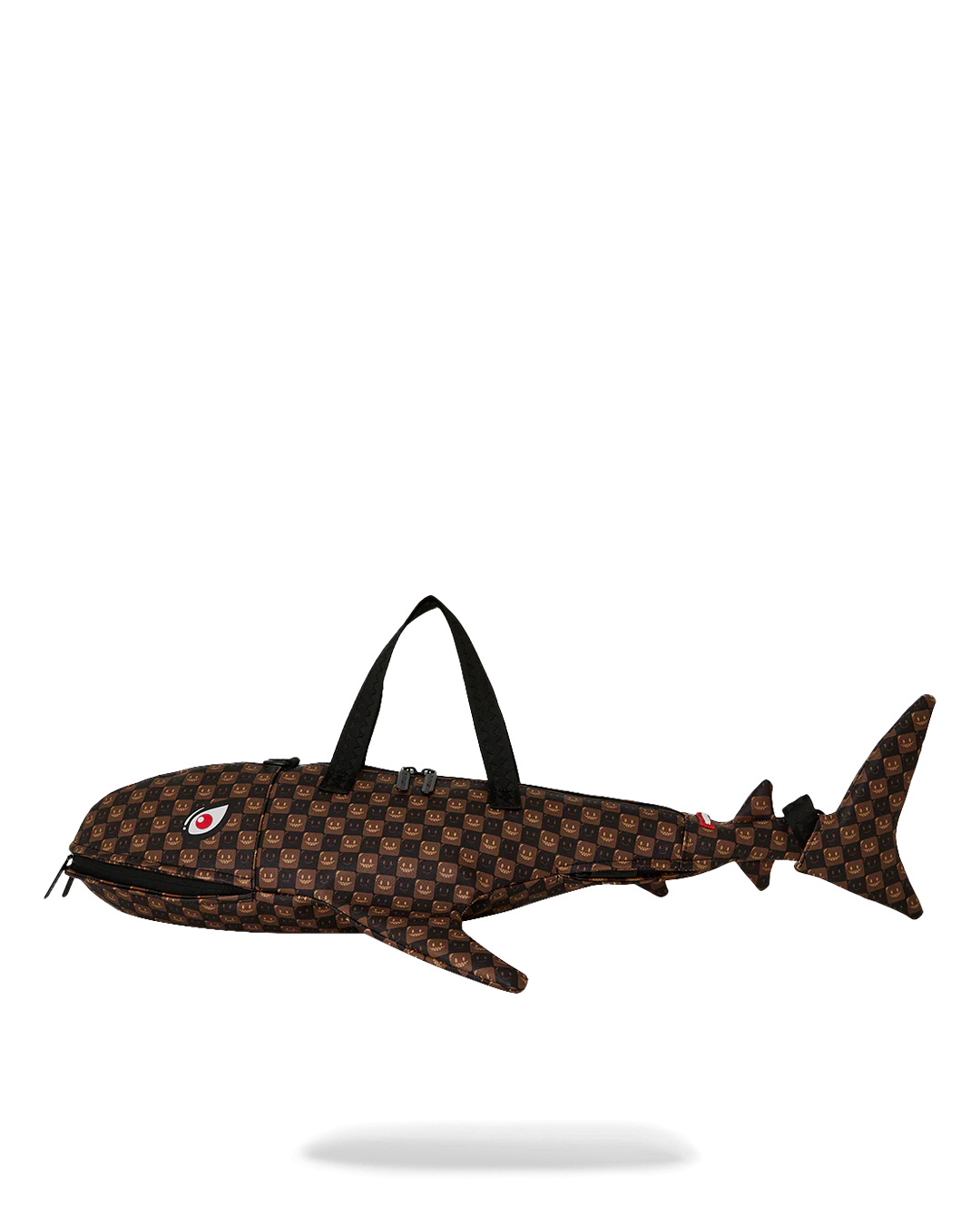 Borsa Sprayground SHARKS IN PARIS WTF BUBBLE BROWN CHECK SHARK DUFFLE