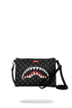  Sprayground SHARKS IN PARIS WTF BUBBLY BLACK CHECK CROSSOVER CLUTCH