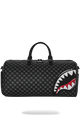  Sprayground SHARKS IN PARIS WTF BUBBLY BLACK CHECK DUFFLE