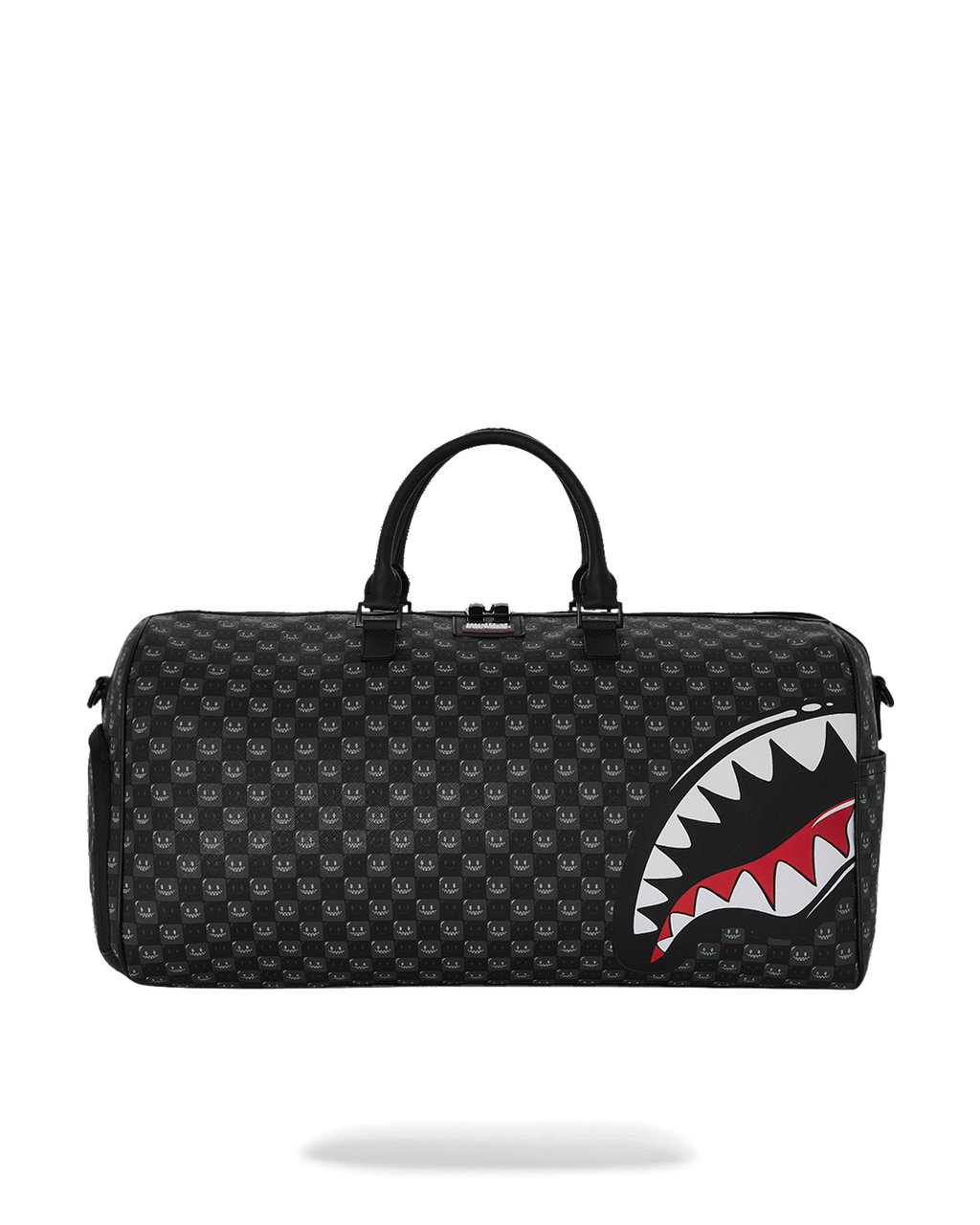  Sprayground SHARKS IN PARIS WTF BUBBLY BLACK CHECK DUFFLE