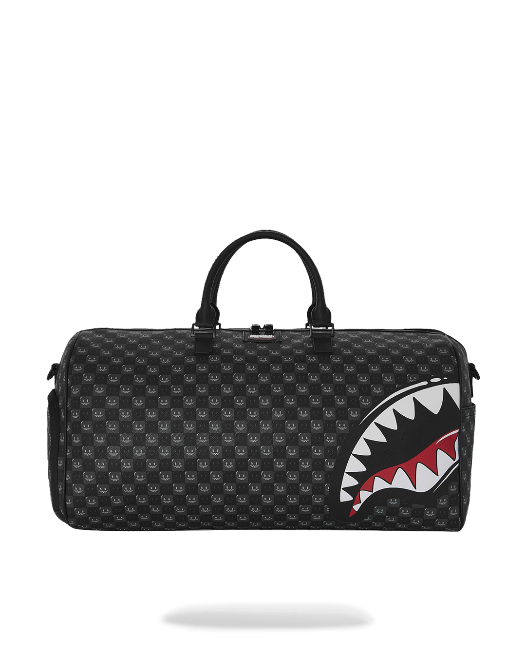  Sprayground SHARKS IN PARIS WTF BUBBLY BLACK CHECK DUFFLE