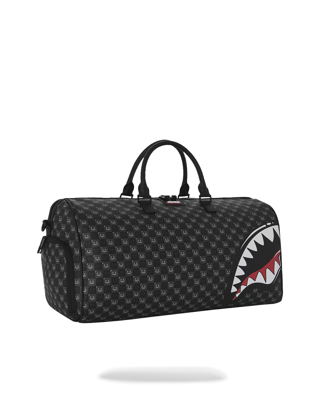  Sprayground SHARKS IN PARIS WTF BUBBLY BLACK CHECK DUFFLE
