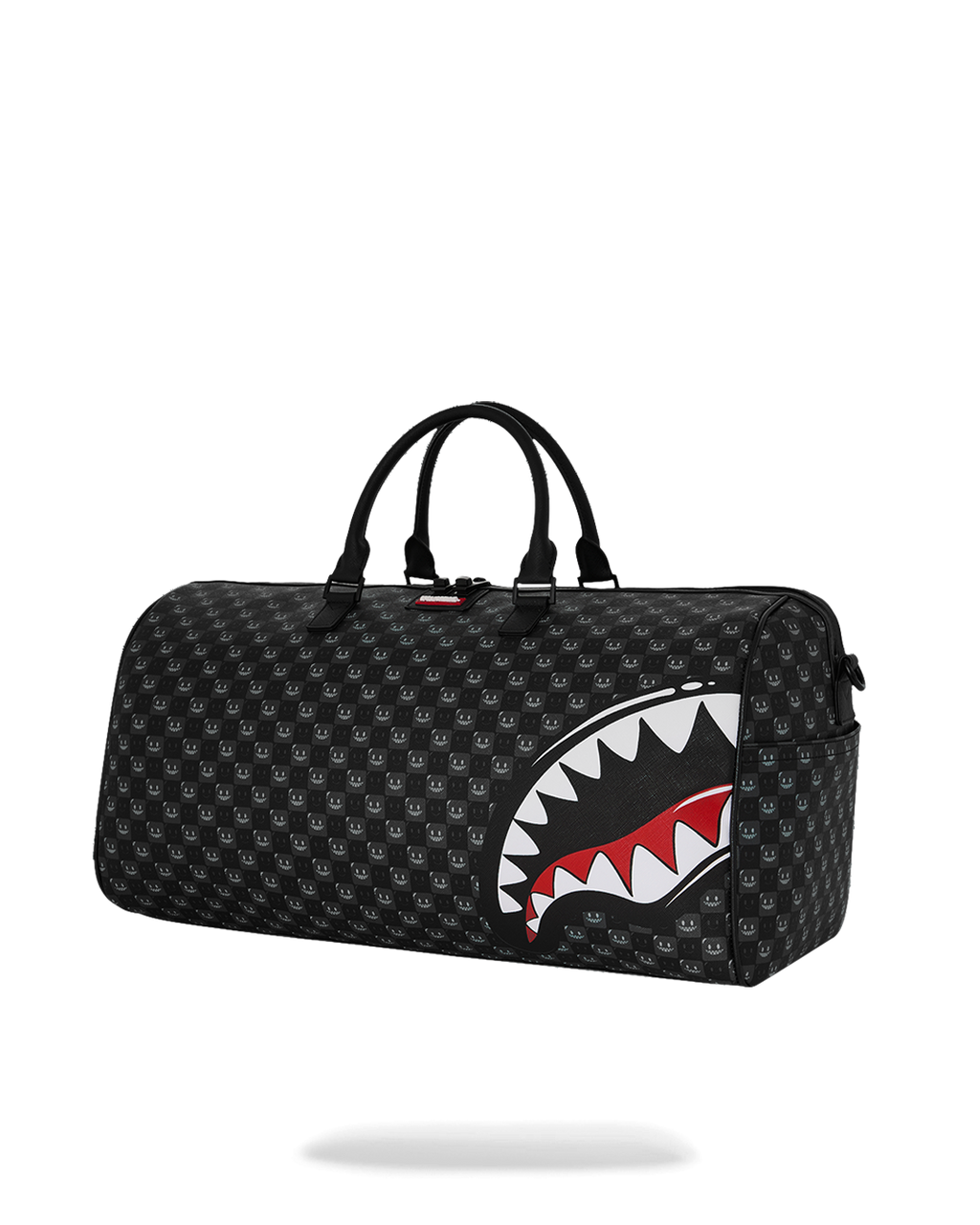  Sprayground SHARKS IN PARIS WTF BUBBLY BLACK CHECK DUFFLE