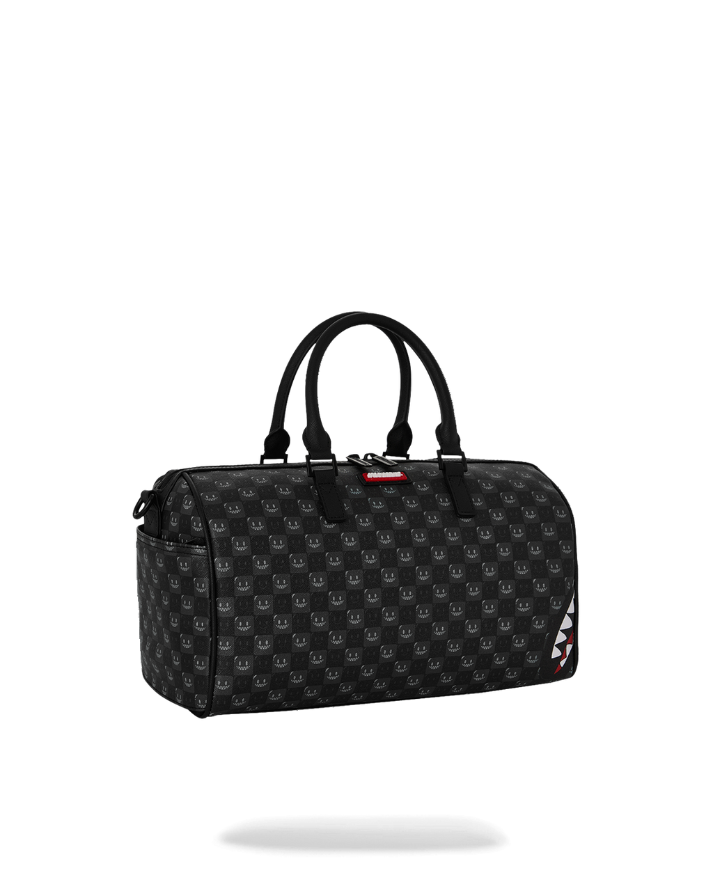  Sprayground SHARKS IN PARIS WTF BUBBLY BLACK CHECK MINI DUFFLE
