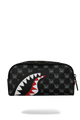  Sprayground SHARKS IN PARIS WTF BUBBLY BLACK CHECK POUCH