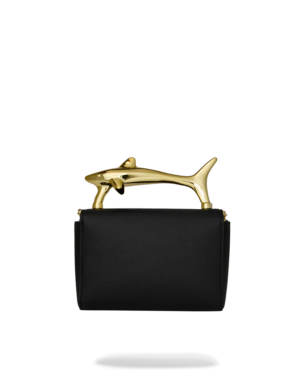 Borsa Sprayground BLACKED OUT EMBOSSED GOLD SHARK HANDBAG