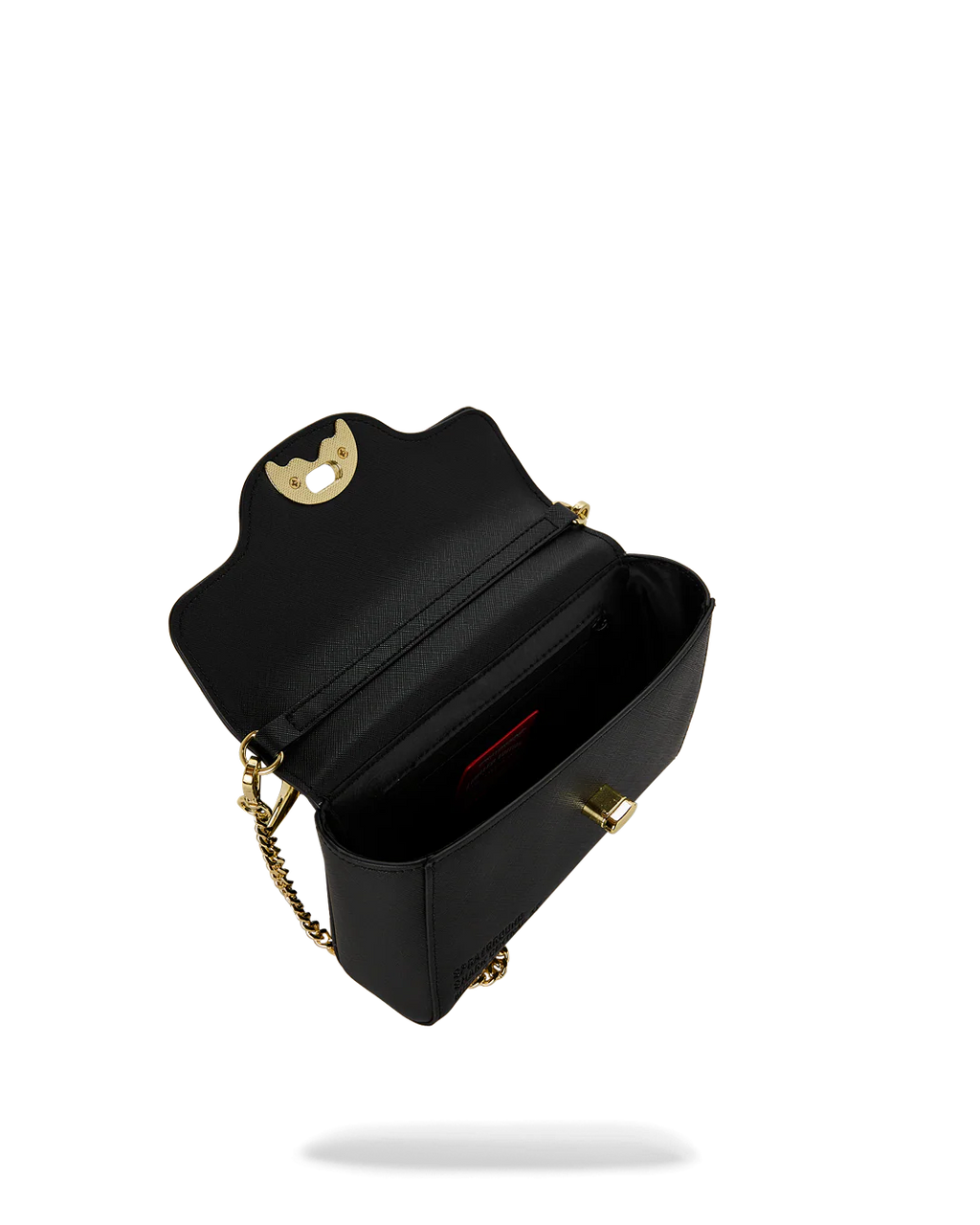 Borsa Sprayground BLACKED OUT EMBOSSED GOLD SHARK HANDBAG