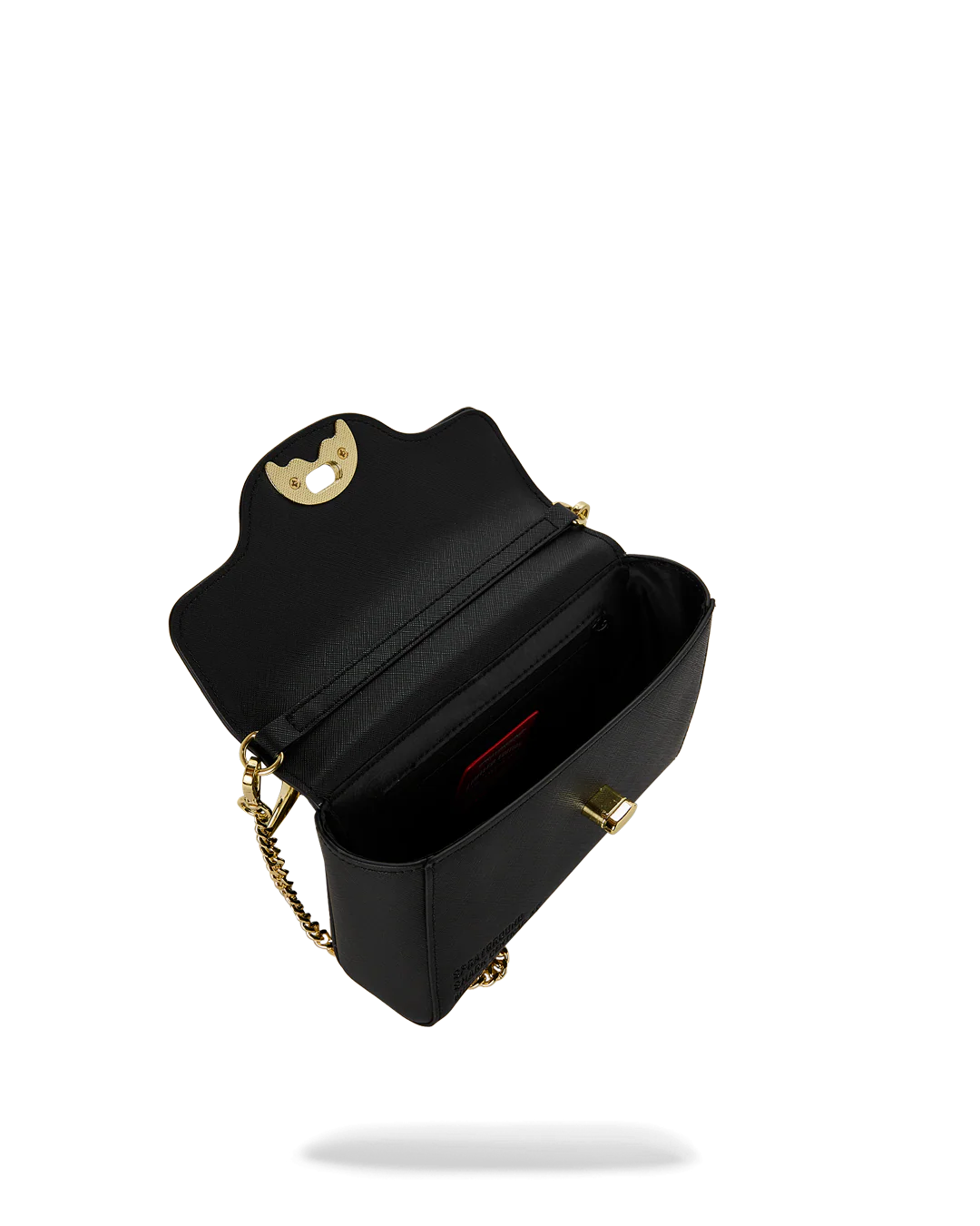Borsa Sprayground BLACKED OUT EMBOSSED GOLD SHARK HANDBAG