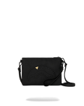 Borsa Sprayground BLACKED OUT EMBOSSED GOLD TOOTH CROSSOVER CLUTCH