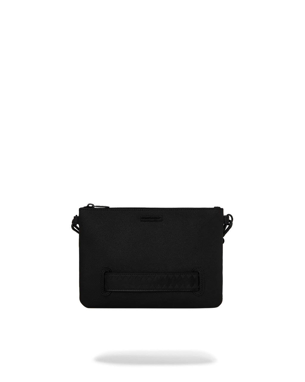 Borsa Sprayground BLACKED OUT EMBOSSED GOLD TOOTH CROSSOVER CLUTCH