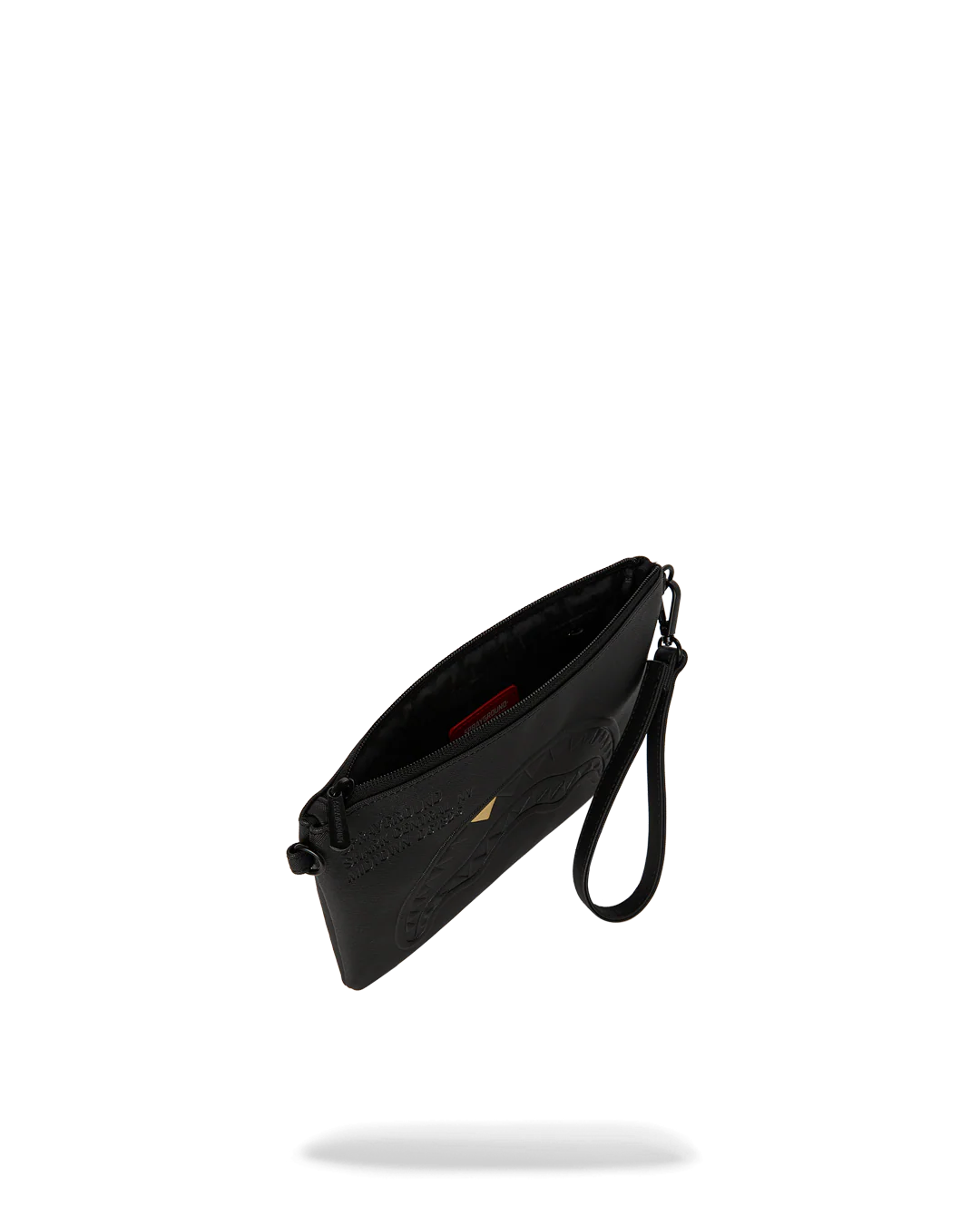 Borsa Sprayground BLACKED OUT EMBOSSED GOLD TOOTH CROSSOVER CLUTCH