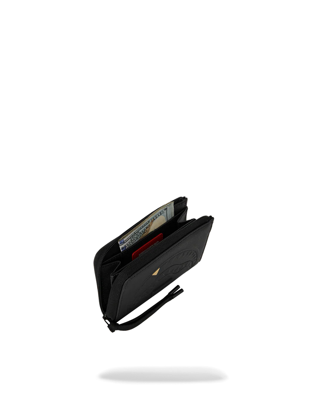 Portafoglio con portamonete Sprayground BLACKED OUT EMBOSSED GOLD TOOTH WALLET