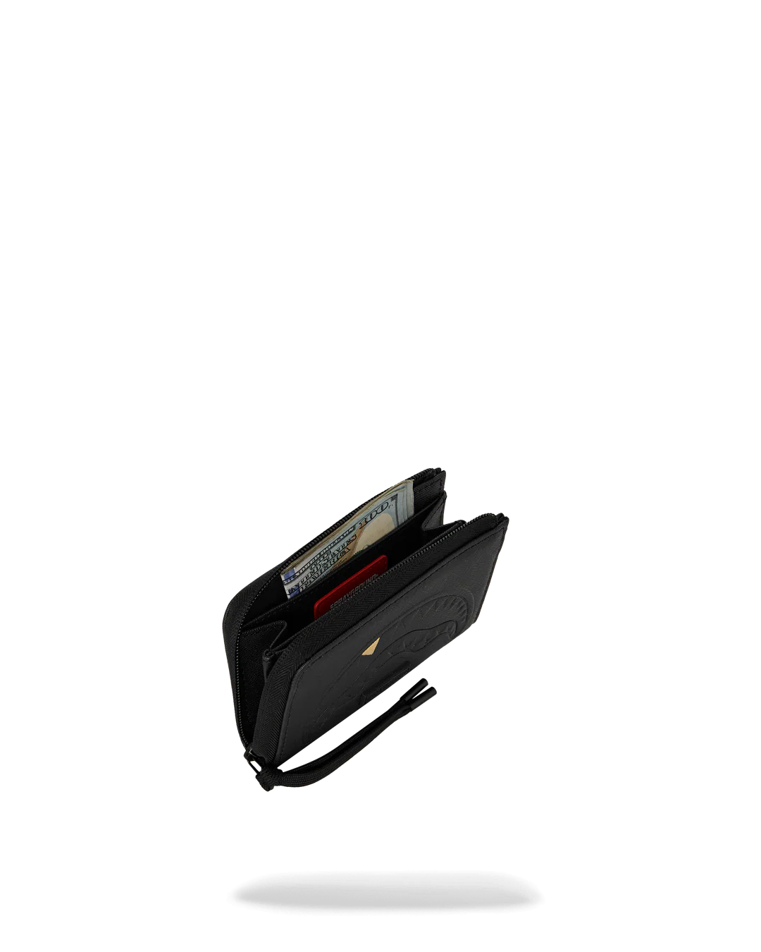 Portafoglio con portamonete Sprayground BLACKED OUT EMBOSSED GOLD TOOTH WALLET