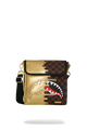 Bag Sprayground SHARKS IN PARIS GOLD DRIP MESSENGER SLING