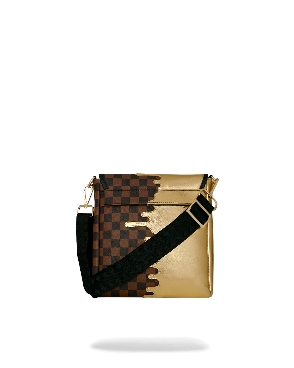 Bag Sprayground SHARKS IN PARIS GOLD DRIP MESSENGER SLING