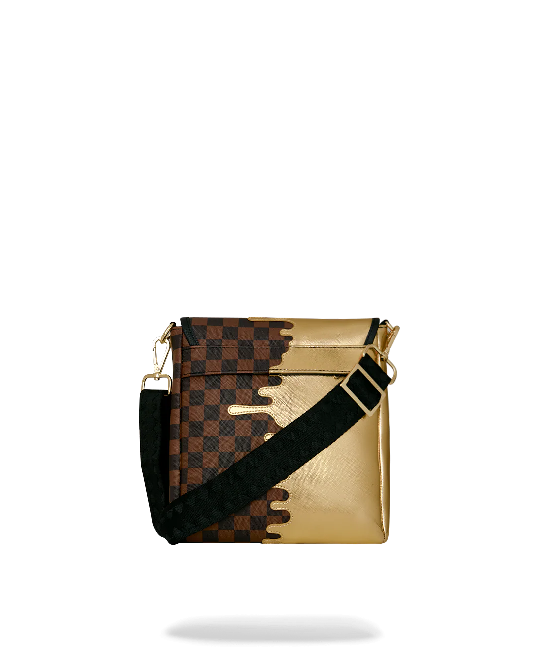 Bag Sprayground SHARKS IN PARIS GOLD DRIP MESSENGER SLING