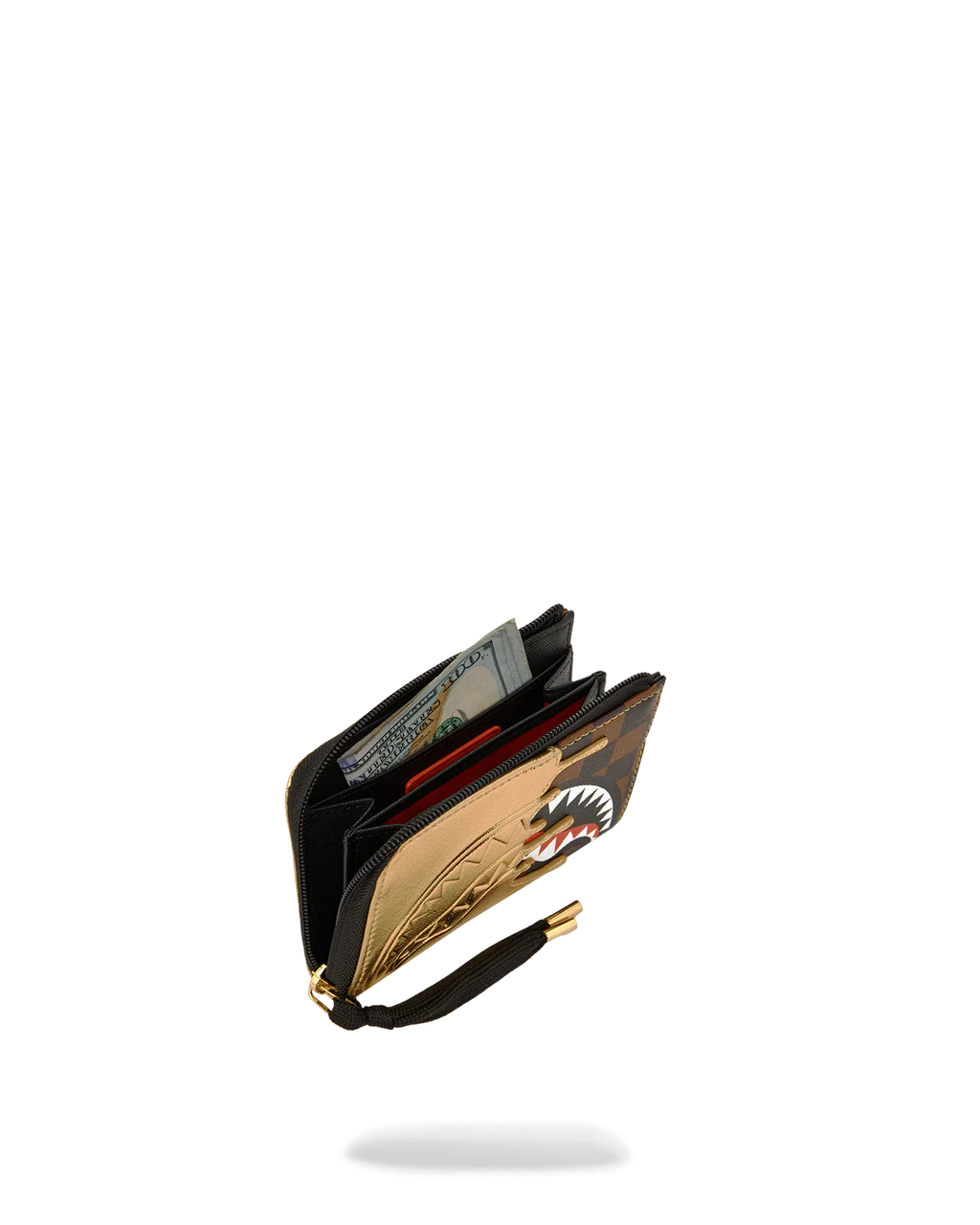  Sprayground SHARKS IN PARIS GOLD DRIP WALLET