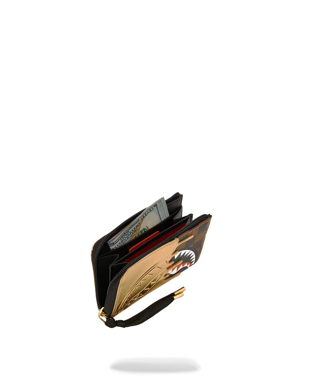  Sprayground SHARKS IN PARIS GOLD DRIP WALLET