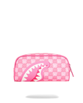  Sprayground PINK NEW CHECK FACES POUCH