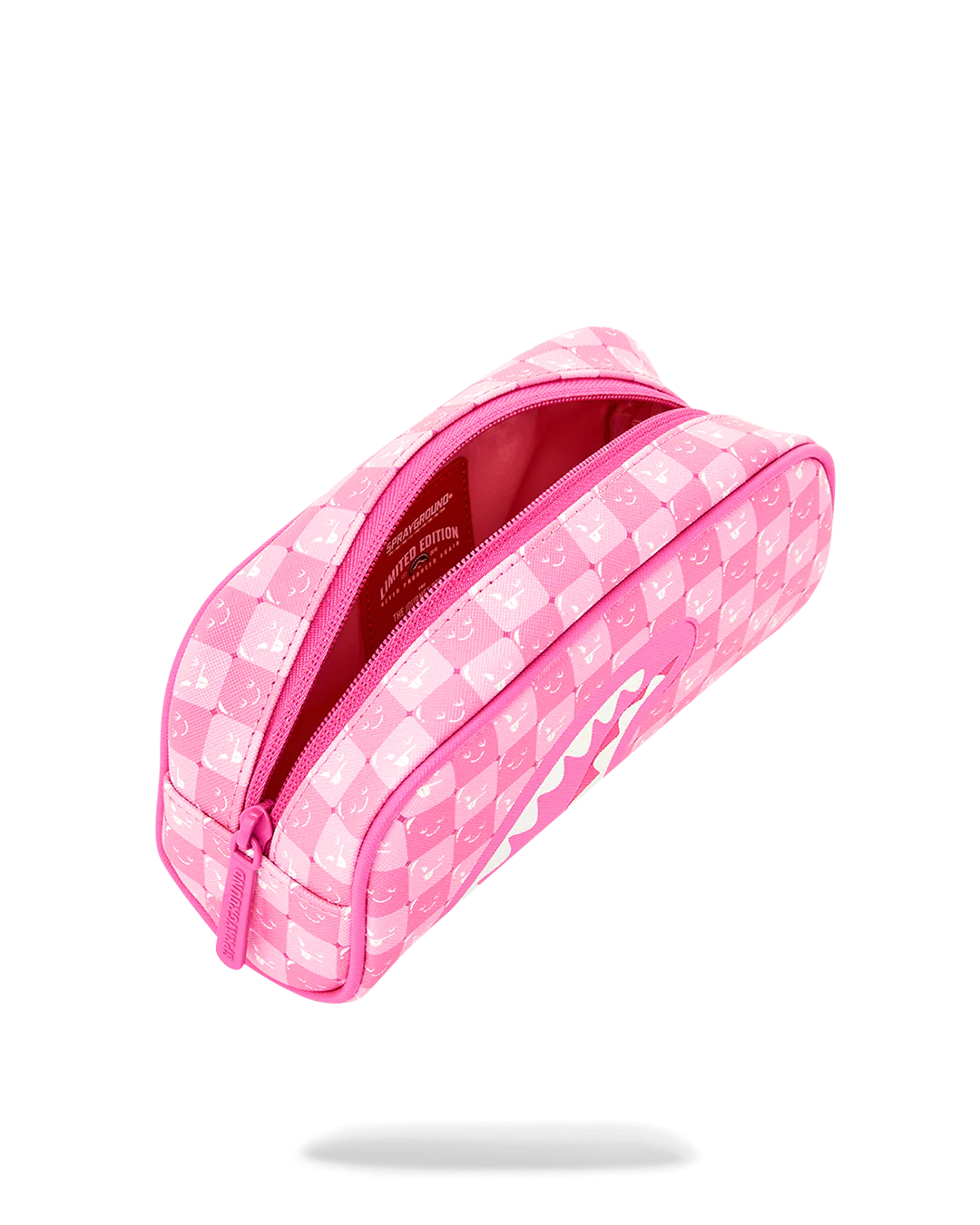  Sprayground PINK NEW CHECK FACES POUCH