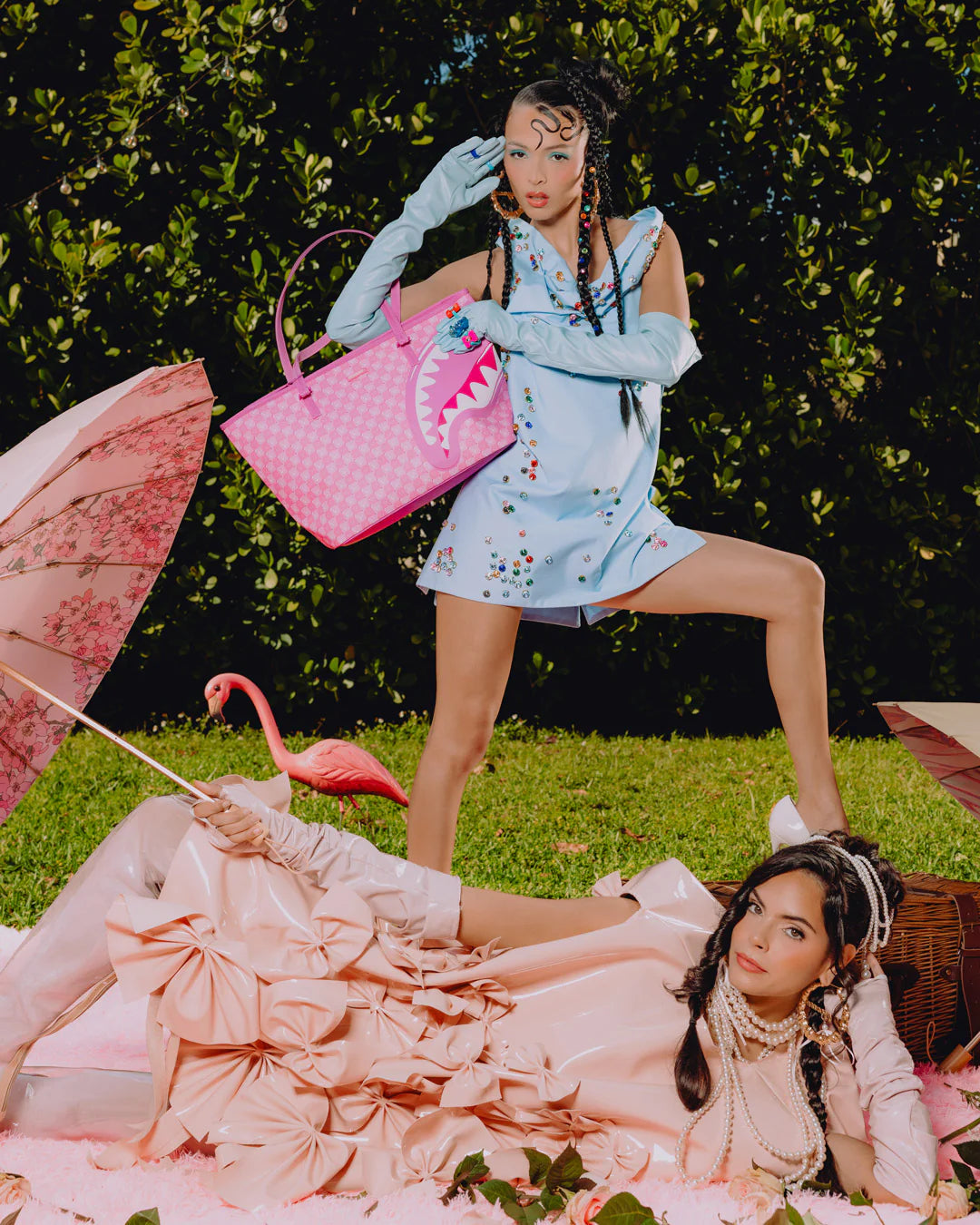 Borsa Sprayground PINK NEW CHECK FACES TOTE